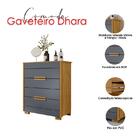 Guarda Roupa Casal Bahamas E Cômoda Dhara Freijó Cinza – Moval