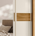 Guarda Roupa Casal Bahamas Espelho 3 Portas De Correr Freijó