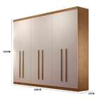 Guarda-roupa Casal Bahia 6 Pt Imbuia E Off White