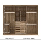 Guarda Roupa Casal Bali 6 Portas Atacama/branco - Santos Andi