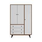 Guarda-roupa Casal Barbacena 3 Pt 3 Gv Rustik Carvalho E Bran