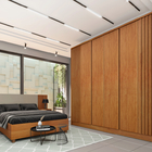 Guarda-roupa Casal Barcelona 6 Portas 6 Gavetas Ripado Cinamo