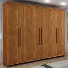 Guarda-roupa Casal Bari 6 Portas 4 Gavetas Cinamomo - Panoram