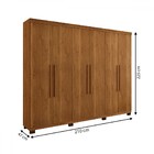 Guarda-roupa Casal Bari 6 Portas 4 Gavetas Cinamomo - Panoram