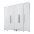 Guarda-roupa Casal Bari 6 Portas 6 Gavetas Branco - Panorama