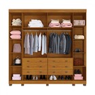 Guarda-roupa Casal Bari 6 Portas 6 Gavetas Cinamomo/off White