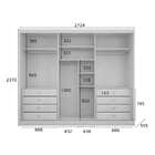 Guarda-roupa Casal Bari I 6 Pt Branco