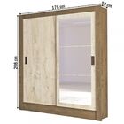 Guarda-roupa Casal Bavaria 2 Portas 2 Gavetas Flex Mocaccino/