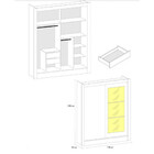 Guarda-roupa Casal Bavaria 2 Portas 2 Gavetas Flex Mocaccino/