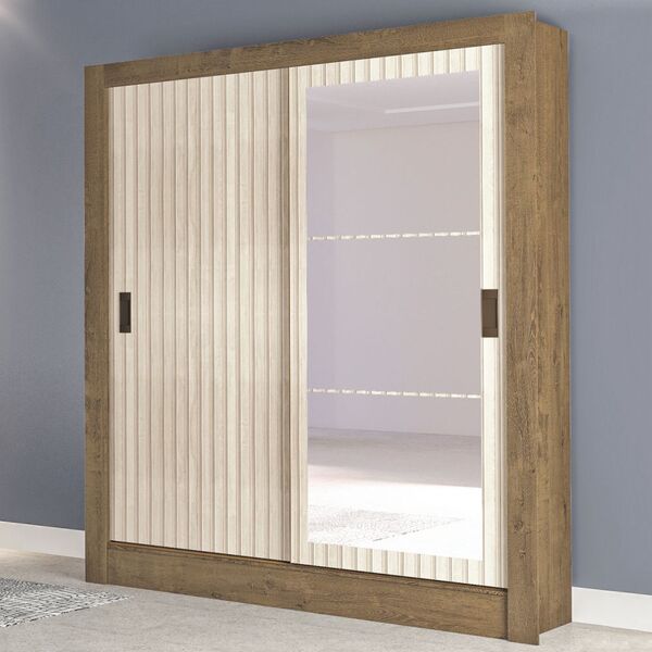 Guarda-roupa Casal Bavaria 2 Portas 2 Gavetas Flex Mocaccino/