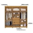 Guarda-roupa Casal Belem 6 Pt 4 Gv Carvalho E Off White