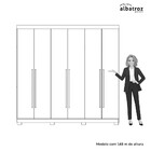 Guarda-roupa Casal Belem 6 Pt 4 Gv Carvalho E Off White