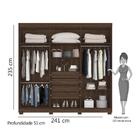 Guarda-roupa Casal Belem 6 Pt 4 Gv Cedro