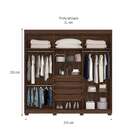Guarda-roupa Casal Belem 6 Pt 4 Gv Cedro