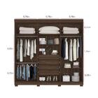 Guarda-roupa Casal Belem 6 Pt 4 Gv Cedro