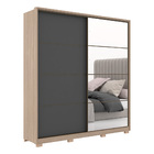 Guarda Roupa Casal Belga 2 Portas Deslizantes 1 Porta Em Espe