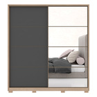 Guarda Roupa Casal Belga 2 Portas Deslizantes 1 Porta Em Espe