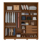 Guarda Roupa Casal Belga 2 Portas Deslizantes 1 Porta Em Espe