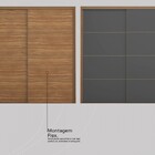 Guarda Roupa Casal Belga 2 Portas Deslizantes 3 Gavetas Amend