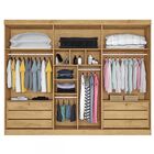 Guarda-roupa Casal Bergamo 6 Portas 6 Gavetas 100% Mdf Espelh