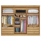 Guarda-roupa Casal Bergamo 6 Portas 6 Gavetas 100% Mdf Espelh
