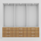 Guarda-roupa Casal Bergamo 6 Portas 9 Gavetas Demolição - Evi