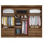 Guarda-roupa Casal Bergone 6 Portas 100% Mdf Brauna - Mademar