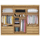 Guarda-roupa Casal Bergone 6 Portas 100% Mdf Espelhado Amendo