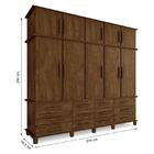 Guarda Roupa Casal Berlim 10 Portas E 12 Gavetas - Móveis Lua