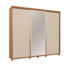 Guarda Roupa Casal Berlin C/espelho 100% Mdf Camas  Fenix Nat