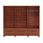 Guarda-roupa Casal Bipartido Linha Ouro Imbuia 6 Portas Espel