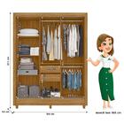 Guarda Roupa Casal Bolívia E Cômoda Ms913 Freijó Off White –