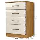 Guarda Roupa Casal Bolívia E Cômoda Ms913 Freijó Off White –