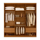 Guarda Roupa Casal Boston 6 Portas Com Pés  Moderna