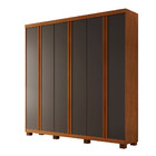 Guarda Roupa Casal Boston 6 Portas Com Pés  Moderna