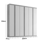 Guarda Roupa Casal Boston 6 Portas E 4  Gavetas Moderna