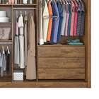 Guarda-roupa Casal Braga 3 Portas 6 Gavetas Flex Braúna/off W