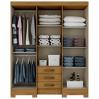 Guarda-roupa Casal Briz 6 Portas 3 Gavetas Henn