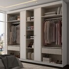 Guarda-roupa Casal Brooklyn 7 Portas 2 Gavetas Branco - Panor