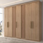 Guarda-roupa Casal Brooklyn 7 Portas 2 Gavetas Havana/havana