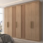 Guarda-roupa Casal Brooklyn 7 Portas 2 Gavetas Havana/havana