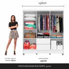 Guarda Roupa Casal Bruna 6 Portas Branco Ff - Moveis Arapongas