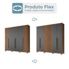 Guarda Roupa Casal Buriti Ripado 6 Portas Com Pés - Santos An