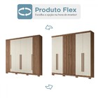 Guarda Roupa Casal Buriti Ripado 6 Portas Com Pés - Santos An