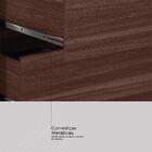 Guarda-roupa Casal Cádis 4 Portas 6 Gavetas Com Espelho Café