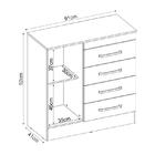 Guarda Roupa Casal Cádis Com Multiuso Viena Com Cômoda Montev