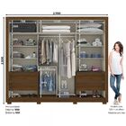 Guarda-roupa Casal Cairo 2 Portas 4 Gavetas Castanho Hp - Bci