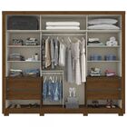 Guarda-roupa Casal Cairo 2 Portas 4 Gavetas Castanho Hp - Bci