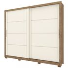 Guarda-roupa Casal Cairo 2 Portas 4 Gavetas Rústico/off White