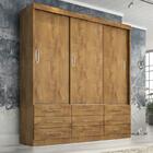 Guarda Roupa Casal Cairo 3ps Corre 9 Gav.